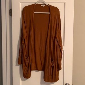 Long Open Madewell Cardigan with pockets